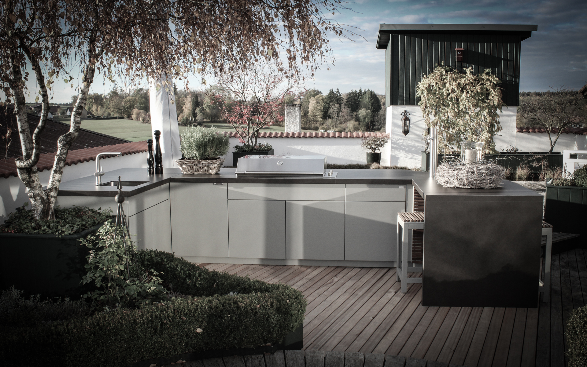 cubic outdoor kitchen