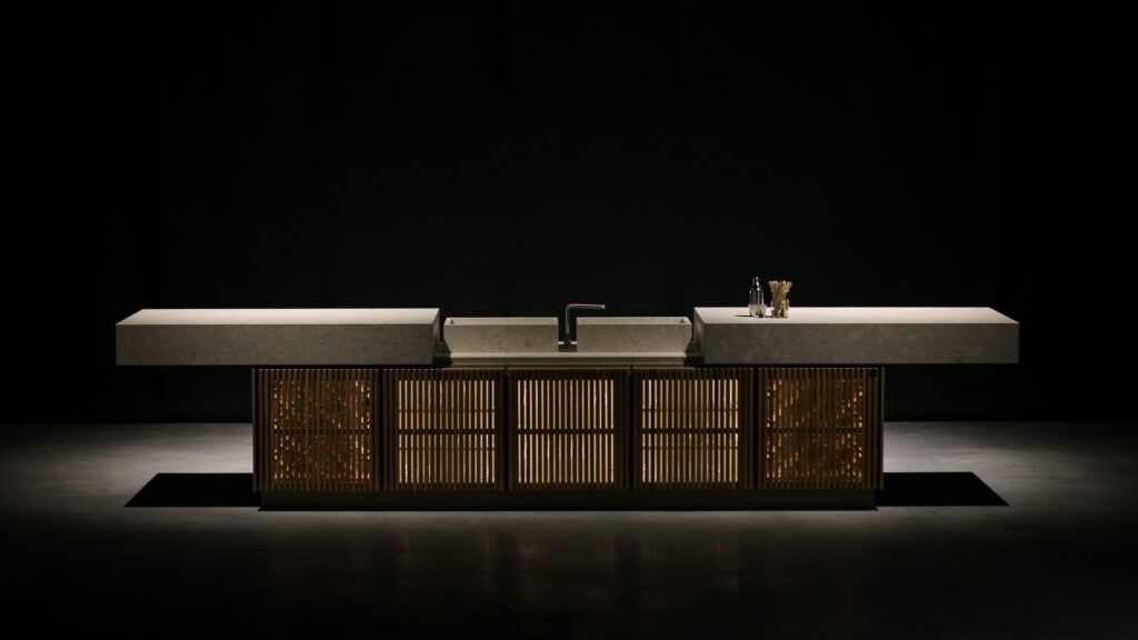 FLOATING BAR – CUBIC outdoor kitchen