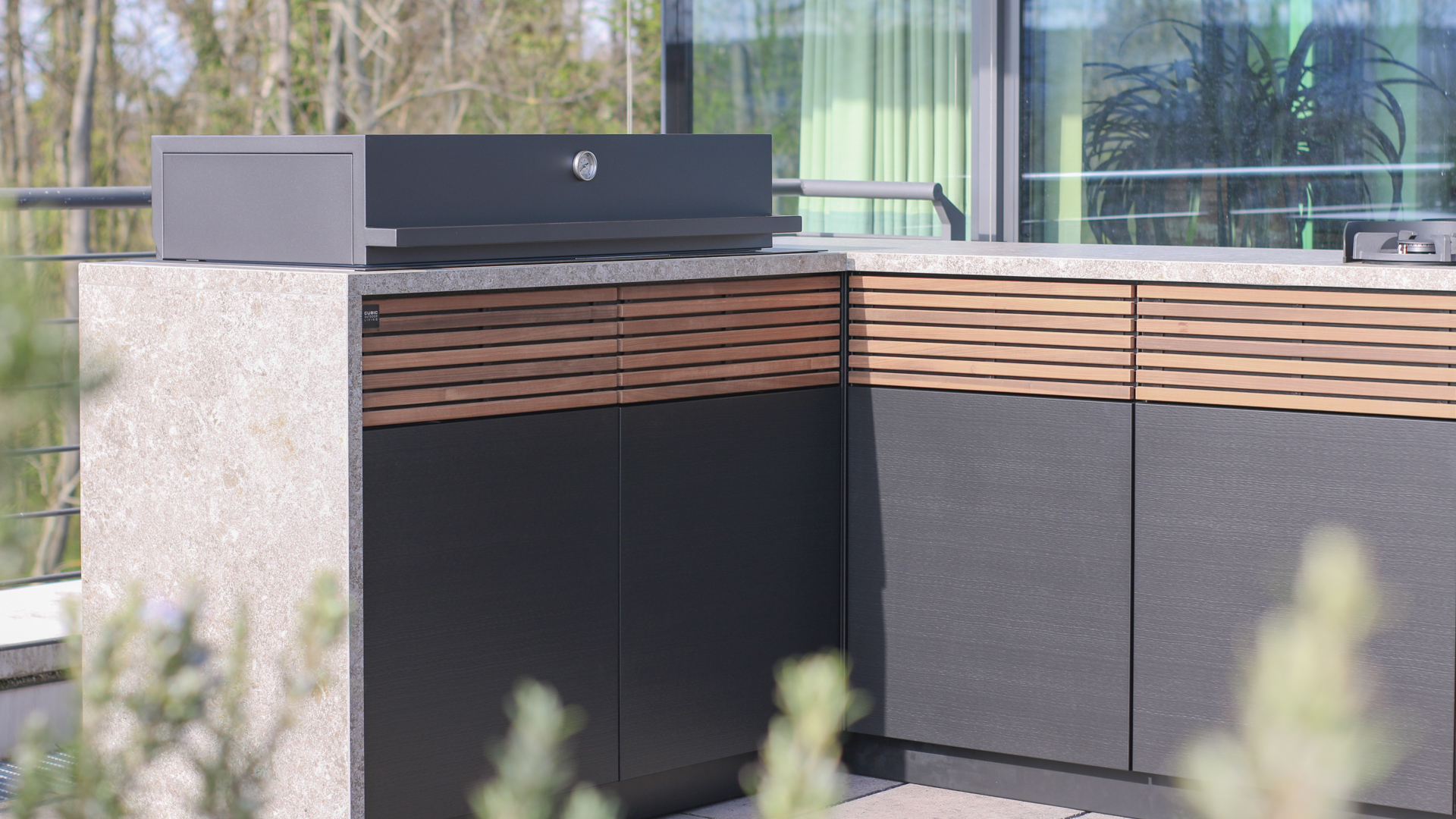 outdoor kitchen detail